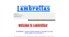 Desktop Screenshot of lambrettas.com.au